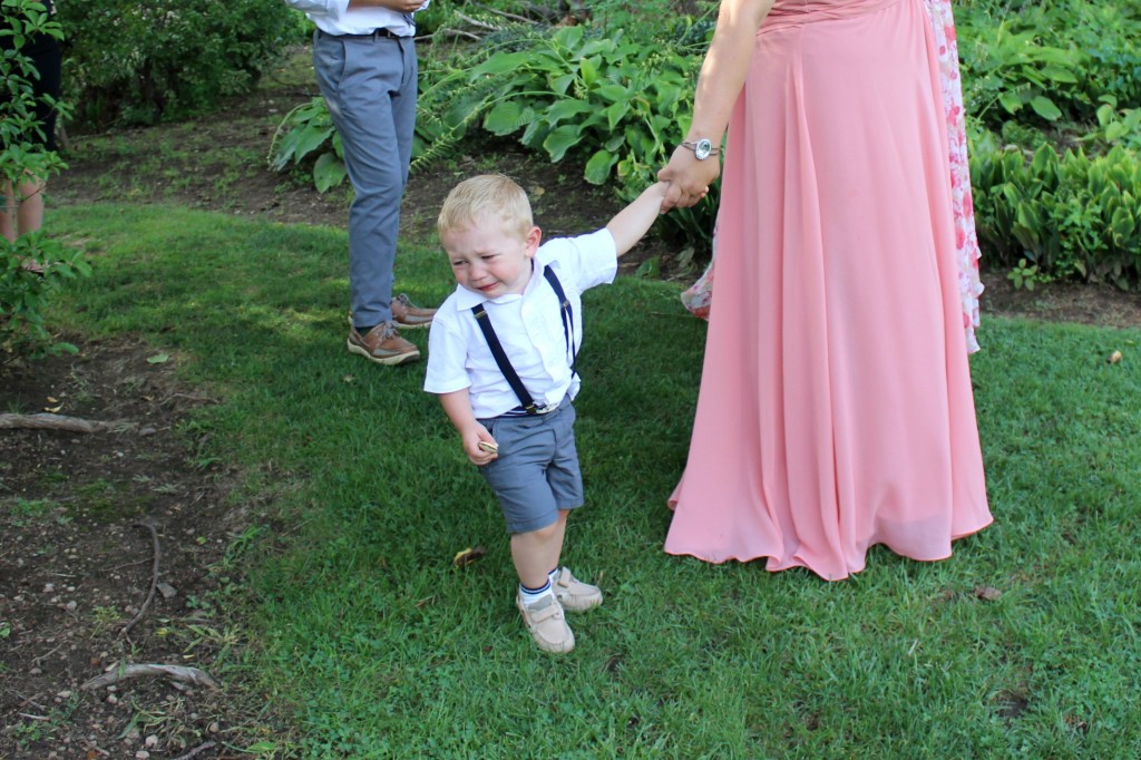 crying ring bearer advice for bridal party