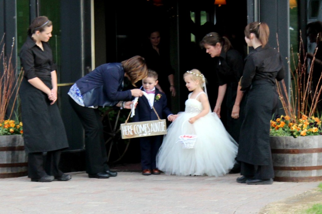 new england wedding flower girl and ring bearer